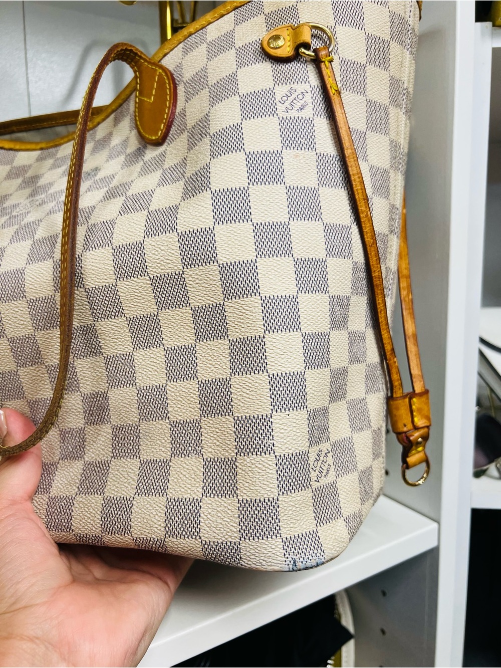 🔥🔥 Louis Vuitton Damier Azure Neverfull bag MM - Picture 14 of 17